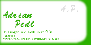 adrian pedl business card